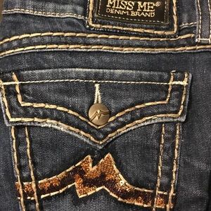 Miss Me Jeans with Brown Sequins 💕